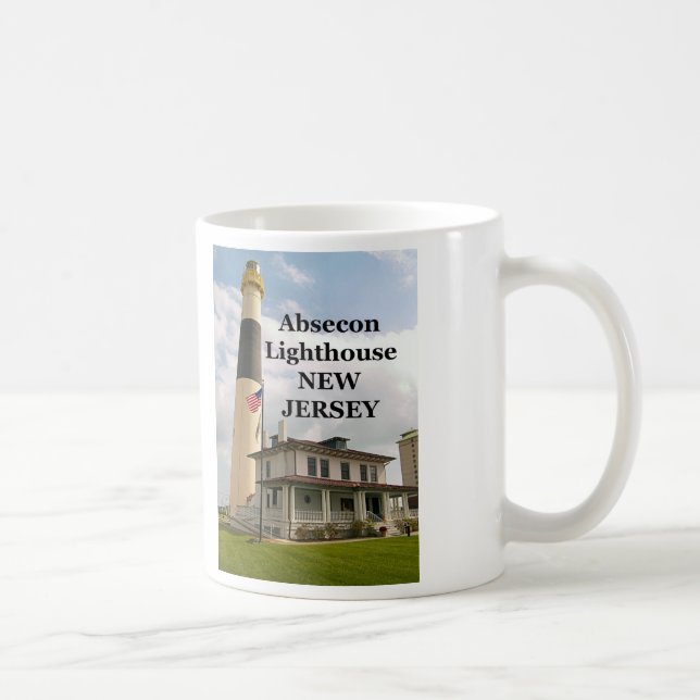 Taza De Café Faro Absecon, Nueva Jersey Mug (Derecha)