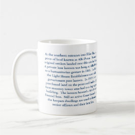 Taza De Café Faro Alki Point, Seattle Washington Mug