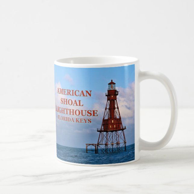 Taza De Café Faro Americano de Shoal, Florida Mug (Derecha)