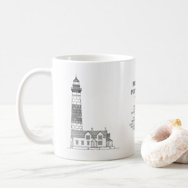 Taza De Café Faro Big Sable Point - Michigan - BD (Con donut)