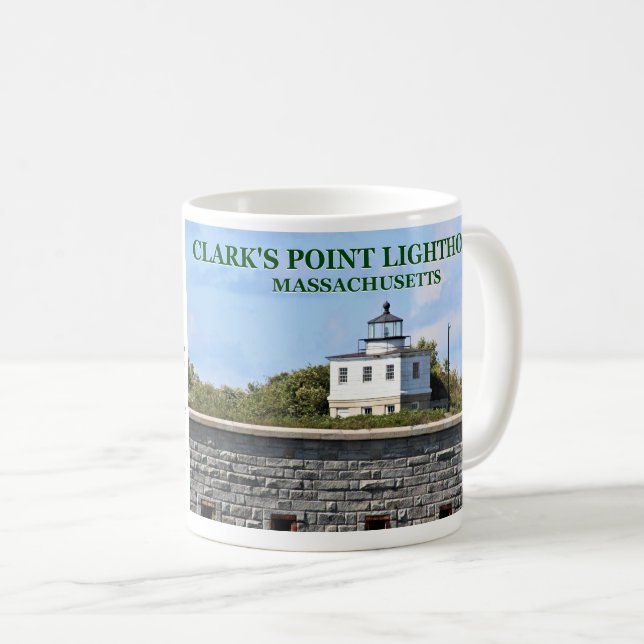 Taza De Café Faro Clark's Point, Massachusetts Mug (Anverso derecho)
