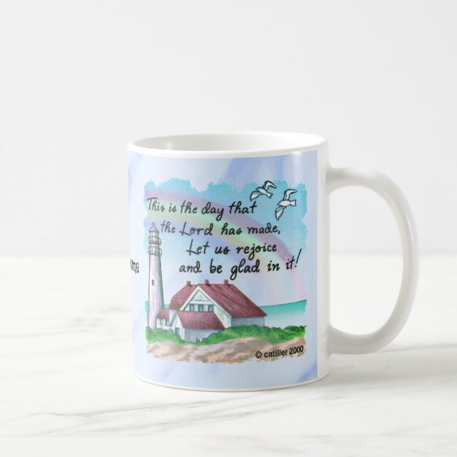 Taza De Café Faro de Alegría Cristiana (Derecha)