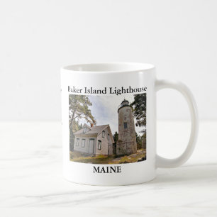 Taza De Café Faro de Baker Island, Maine Mug