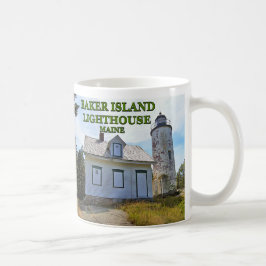 Taza De Café Faro de Baker Island, Maine Mug