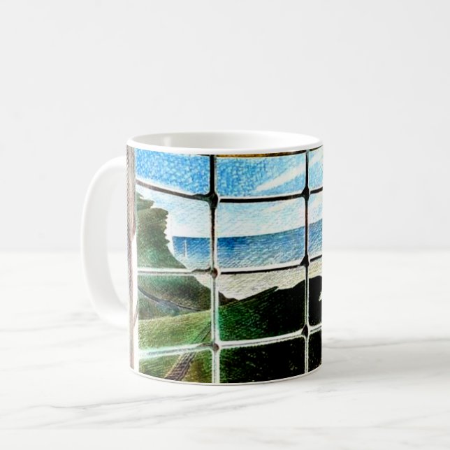 Taza De Café Faro de Belle Tout Beachy Head,  (Anverso izquierdo)