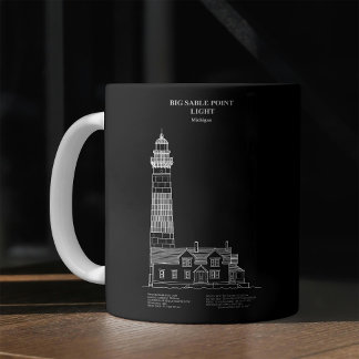 Taza De Café Faro de Big Sable Point - Míchigan – PD