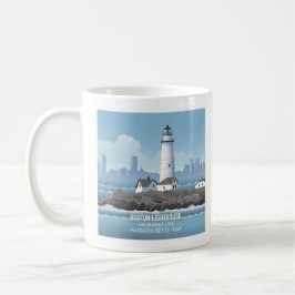 Taza De Café Faro de Boston