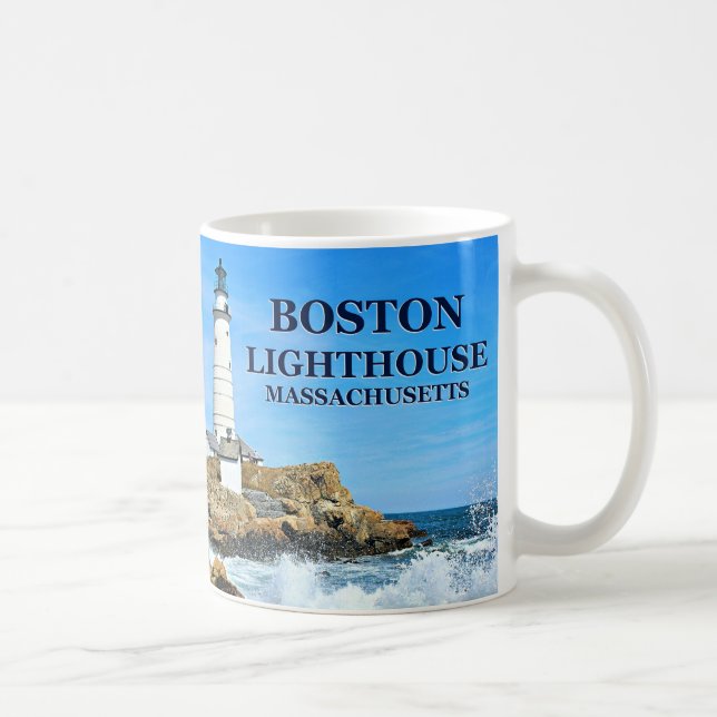 Taza De Café Faro de Boston, Massachusetts (Derecha)