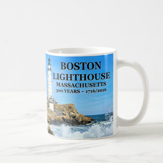 Taza De Café Faro de Boston, Massachusetts (Derecha)