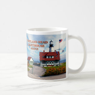 Taza De Café Faro de cabeza de Portland, Maine Mug