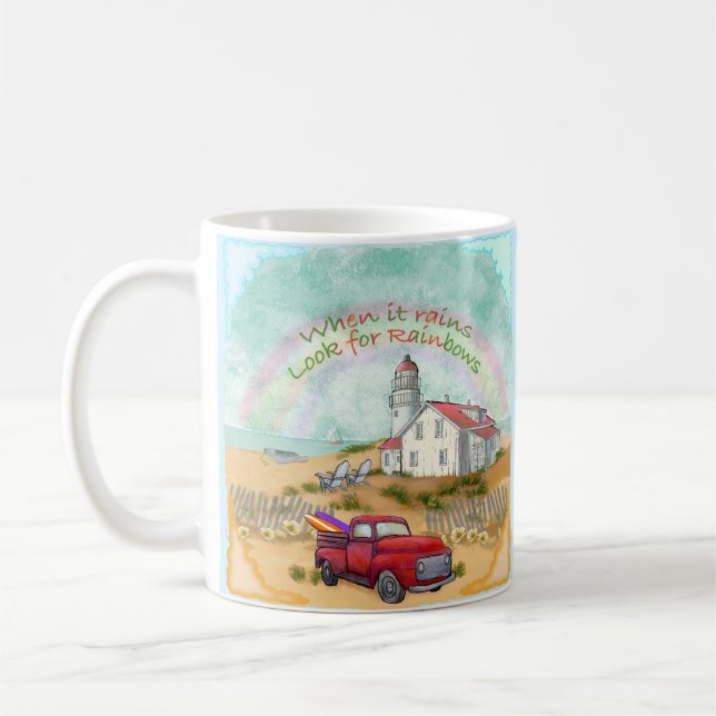 Taza De Café Faro de Camión de Playa (Izquierda)