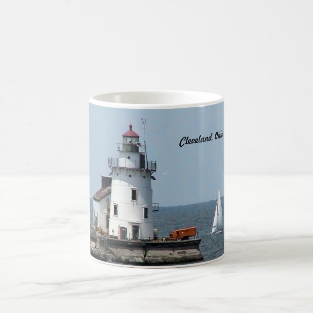 Taza De Café Faro de Cleveland (verano) Mug (Centro)