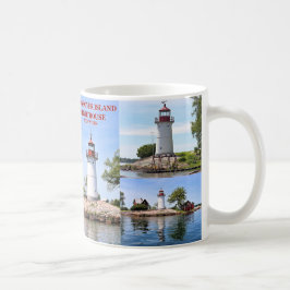Taza De Café Faro de Crossover Island, New York Mug