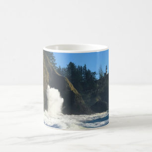 Taza De Café Faro de decepción del Cabo, Washington