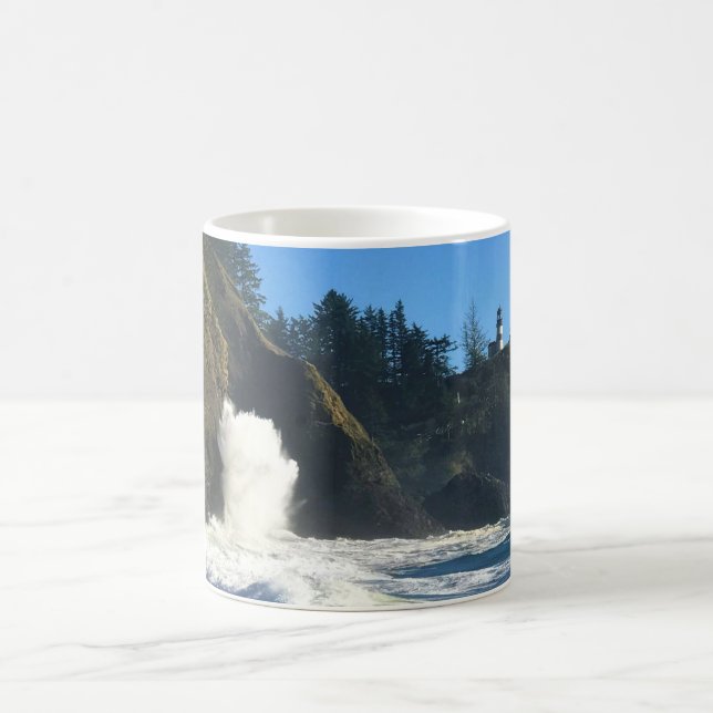 Taza De Café Faro de decepción del Cabo, Washington (Centro)