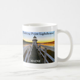 Taza De Café Faro de doble punto, Maine Mug