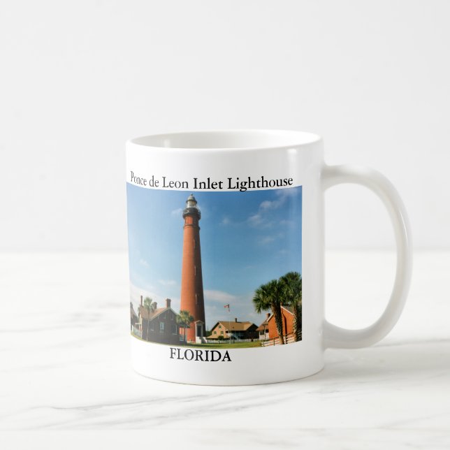 Taza De Café Faro de entrada de Ponce de León, Florida Mug (Derecha)