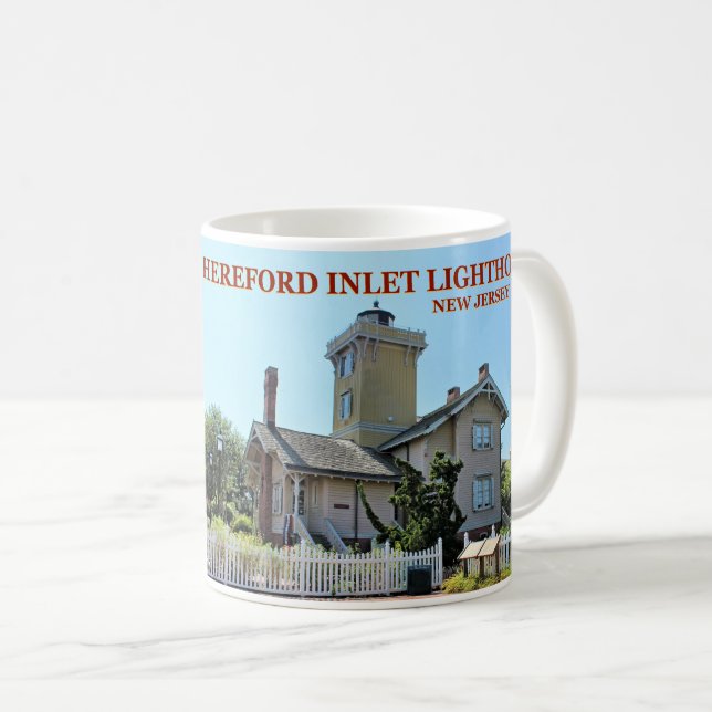 Taza De Café Faro de entrada Hereford, New Jersey Mug (Anverso derecho)
