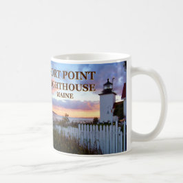 Taza De Café Faro de Fort Point, Maine Mug