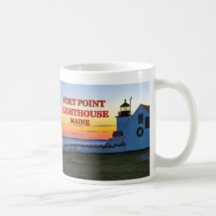Taza De Café Faro de Fort Point, Maine Mug
