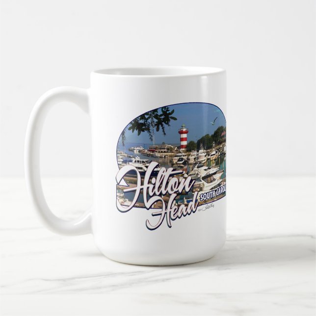 Taza De Café Faro de Harbortown de Hilton Head Island (Izquierda)