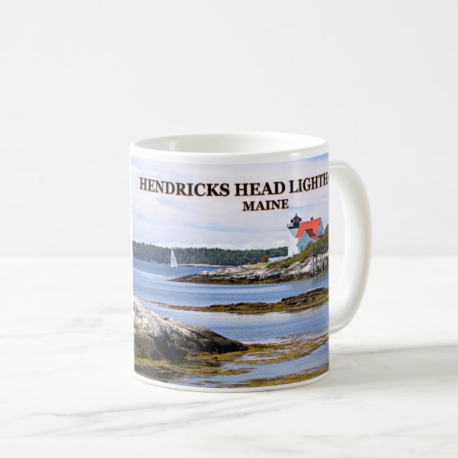 Taza De Café Faro de Hendricks Head, Maine Mug (Anverso derecho)