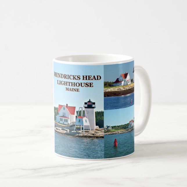 Taza De Café Faro de Hendricks Head, Maine Mug (Anverso derecho)