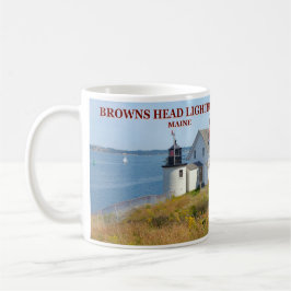Taza De Café Faro de la cabeza de Browns, Maine Mug