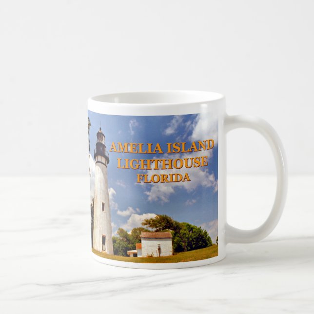 Taza De Café Faro de la isla de Amelia, Florida Mug (Derecha)