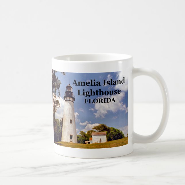 Taza De Café Faro de la isla de Amelia, Florida Mug (Derecha)