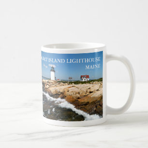 Taza De Café Faro de la isla de la cabra, Maine Mug