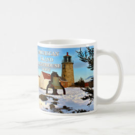 Taza De Café Faro de la isla de Monhegan, Maine Mug