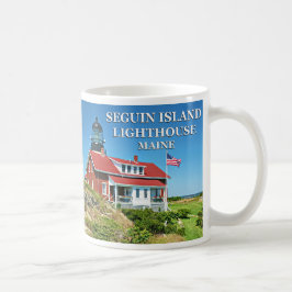 Taza De Café Faro de la isla de Seguin, Maine Mug