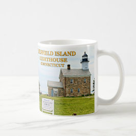 Taza De Café Faro de la isla de Sheffield, Connecticut