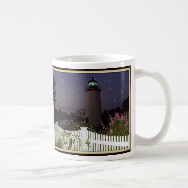 Taza De Café Faro de la isla del ciruelo (Derecha)