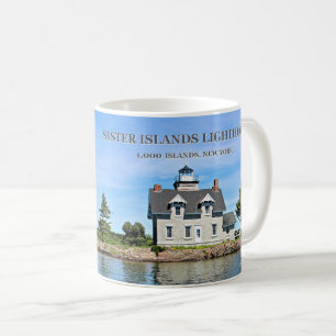 Taza De Café Faro de las islas hermanos, New York Mug
