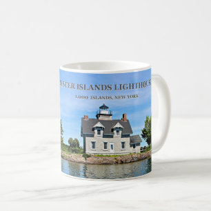 Taza De Café Faro de las islas hermanos, New York Mug