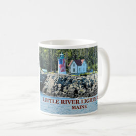 Taza De Café Faro de Little River, Maine Mug