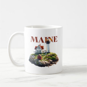 Taza De Café Faro de Maine