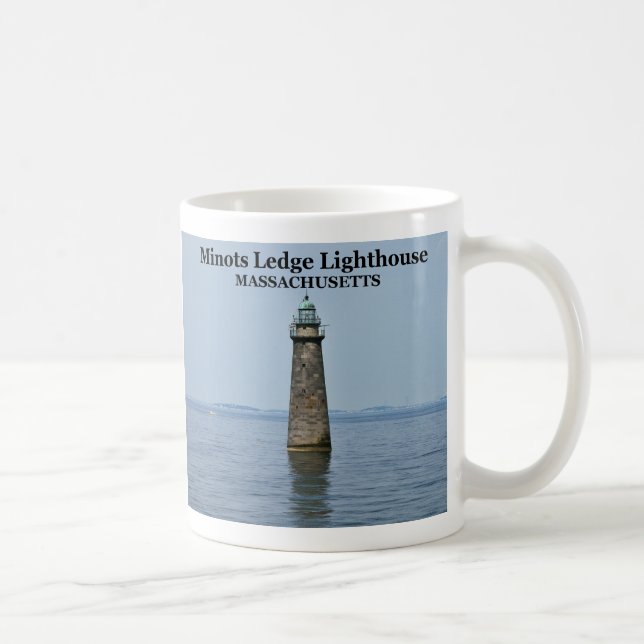 Taza De Café Faro de Minots Ledge, Bomba de Massachusetts (Derecha)
