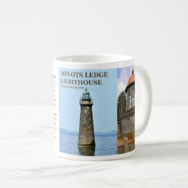 Taza De Café Faro de Minots Ledge, Bomba de Massachusetts