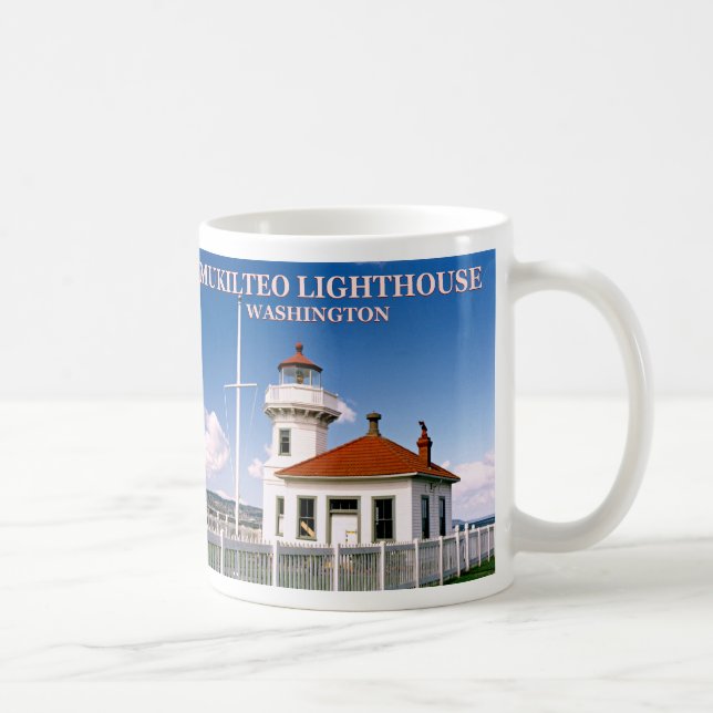 Taza De Café Faro de Mukilteo, Washington Mug (Derecha)