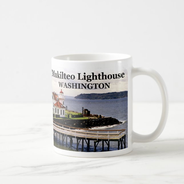 Taza De Café Faro de Mukilteo, Washington Mug #2 (Derecha)