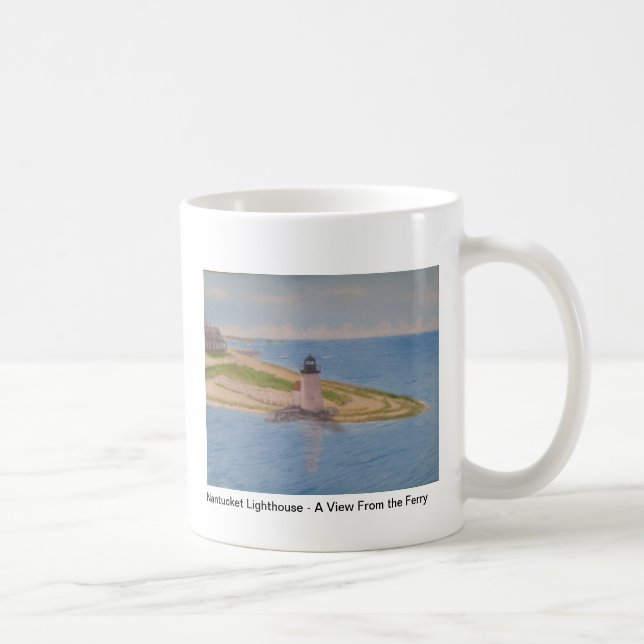 Taza De Café Faro de Nantucket - una visión desde el (Derecha)