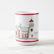 Faro de navidades 1 Café Mug 15 oz