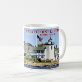 Taza De Café Faro de Nayatt Point, isla de Rhode Mug