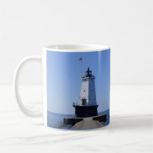 Taza De Café Faro de North Pierhead, Ludington, MI 