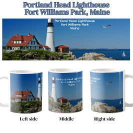Taza De Café Faro de Portland Head Parque Fort Williams Maine