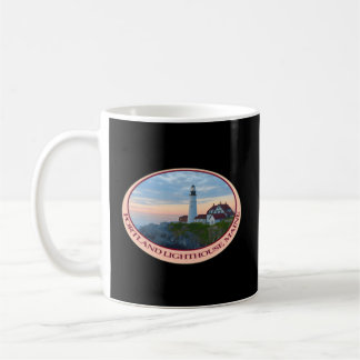 Taza De Café Faro de Portland Maine En Sunrise Great