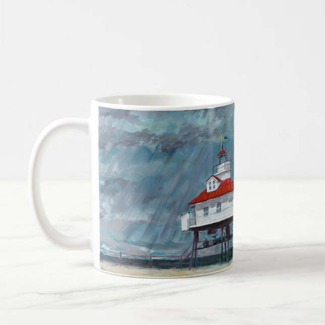 Taza De Café Faro de punto de tambor (Izquierda)